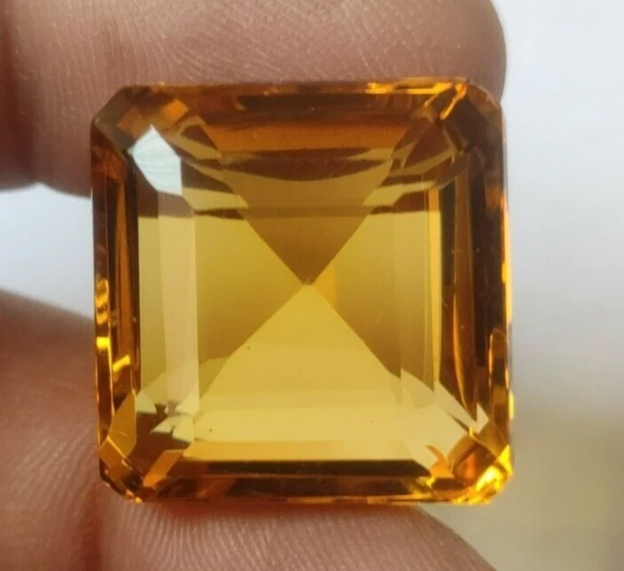 86.50 Ct. Large Yellow Citrine Square Cut AAA+ Loose Gemstone for Ring & Pendant - Image 2 of 4
