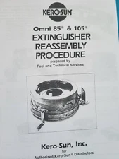 KEROSUN OMNI 85  EMERGENCY EXTINGUISHER  REPAIR MANUAL 007053 & *FREE WICK GUIDE