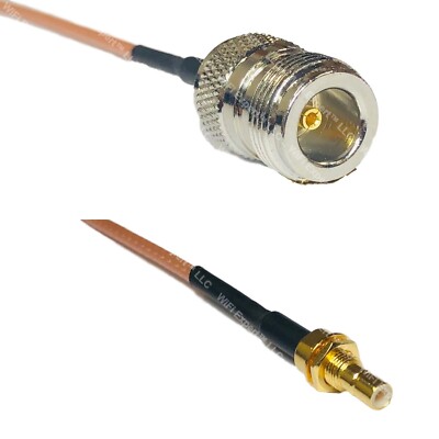 RG316 N FEMALE to SMB MALE BULKHEAD RF Cable Rapid-SHIP LOT