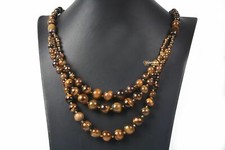 g2834 4-12mm Tiger eye necklace 20''
