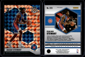 2020-21 Panini Mosaic Basketball Reactive Orange Prizm #223 Isaiah Stewart