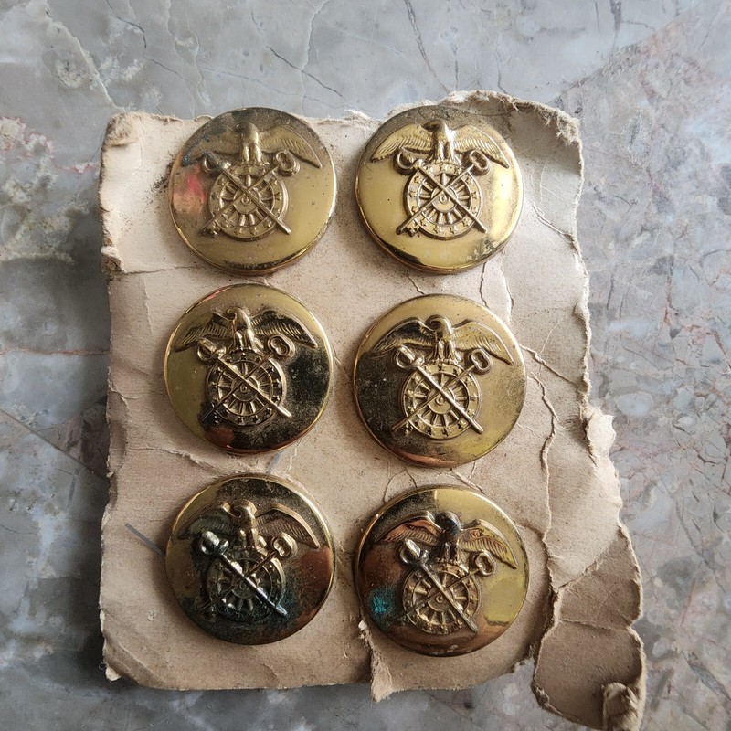 6 Pin Set US Army Quartermaster Insignia Badge