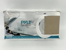 Pyle 3.5” Flush Mount In-wall In-ceiling 2-Way Speaker Pair, White (PDIC35) NIB