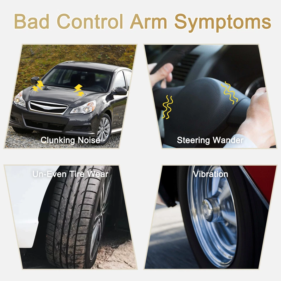 Front Upper Right & Left Control Arms w/Ball Joints Kit for 2007-2014 BMW X5 X6 - Image 3 of 4