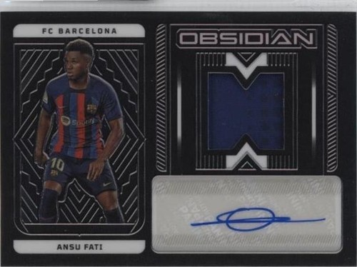 2022-23 Panini Obsidian FIFA Spain Dual Patch Ansu Fati Autograph