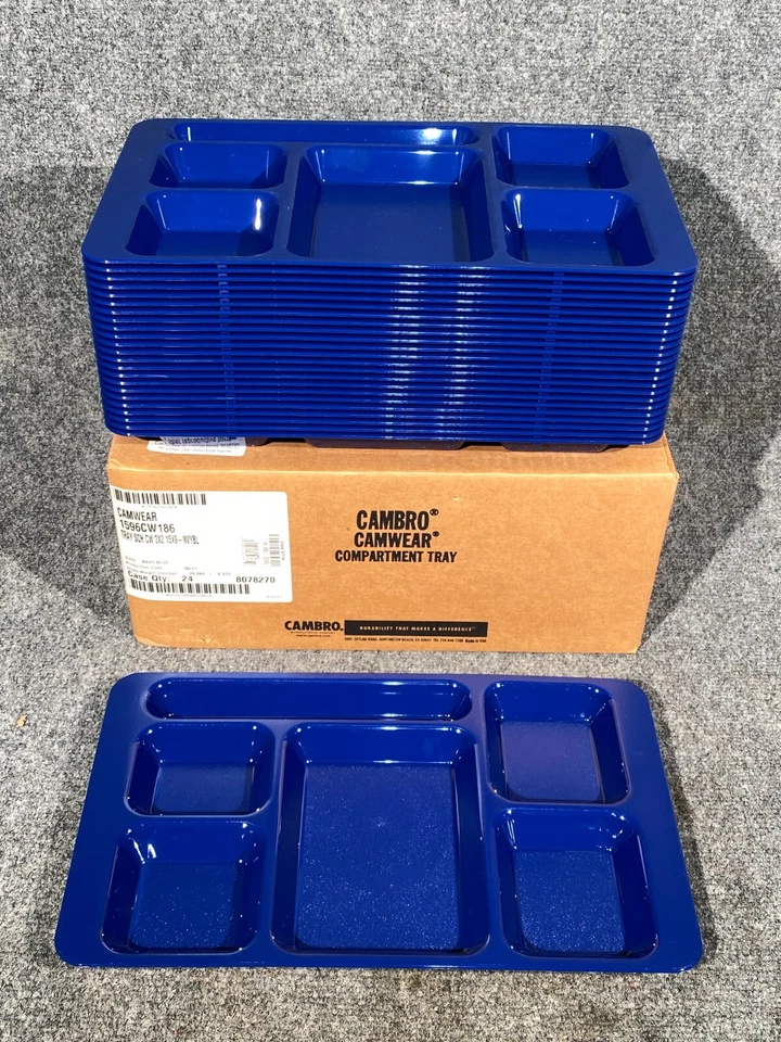 CAMBRO CAMWEAR Compartimento Cafetería Escuela Almuerzo Lote (24) Azul Marino Foto 2 de 4