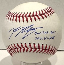 Brewers RYAN BRAUN Signed Official MLB Baseball AUTO w/ 
