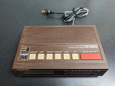 Vintage Toshiba Clock Radio Model RC-8500 AM/FM | eBay
