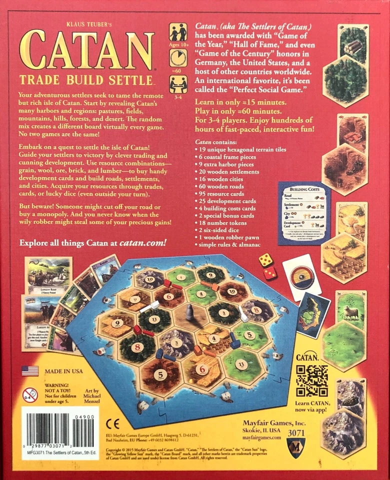 Catan Trade Build Settle Juego Piezas de repuesto Piezas Base y expansión ¡NUEVO! Foto 3 de 3
