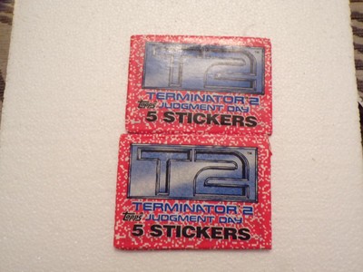 Vtg Topps 1991 Lot of 2 Terminator 2 Unopened Pack