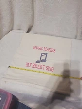 Thirty-One NEW Throw Pillow Case MUSIC MAKES MY HEART SING Musical Note (5)