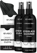 Eyeglass Cleaner Spray - Glasses Cleaner No Streaks Technology Microfiber Clea