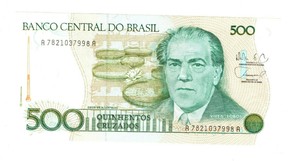 Südamerika Geld Banknote Geldschein Brasilien 500 Cruzados 1988 P.212d | eBay