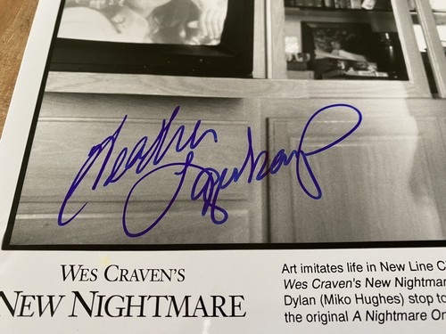 New Nightmare Heather Langenkamp Hand Signed 10x8 Press Photo. Wes Craven Horror - Picture 2 of 2