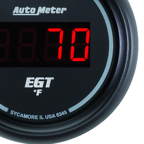 AutoMeter Pyrometer Gauge Sport-Comp 2-1/16" Digital LED EGT 0-2000 F For 12-16V - Picture 9 of 13