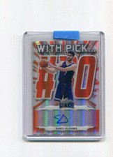 2021-22 Leaf Metal Autographs With Pick 30 Orange Santi Aldama Rookie Auto 4/7