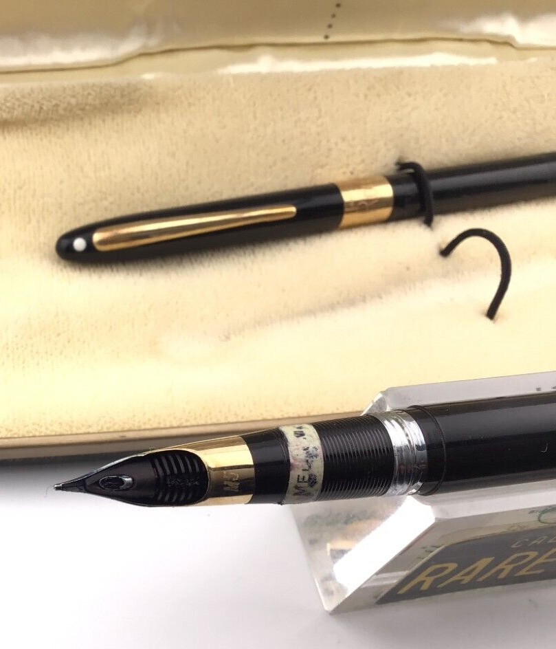 Sheaffer Snorkel Signature Fountain Pen & Pencil set 14K GOLD TRIM