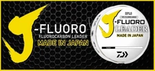 Daiwa J Fluoro 100% Fluorocarbon Japanese Fishing Leader Line 4-80lb 50 100 Yard