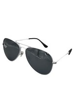 Prive Revaux Commando Aviator Polarized Sunglasses White Silver