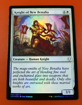 1x Knight of New Benalia | FOIL | Dominaria | MTG Magic Cards | eBay