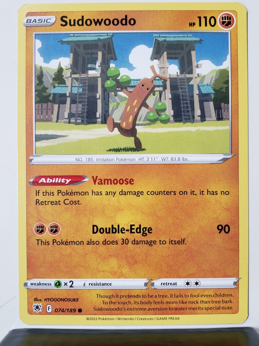 Sudowoodo 074/189 NM / M - Astral Radiance Pokemon Card - HYOGONOSUKE Art