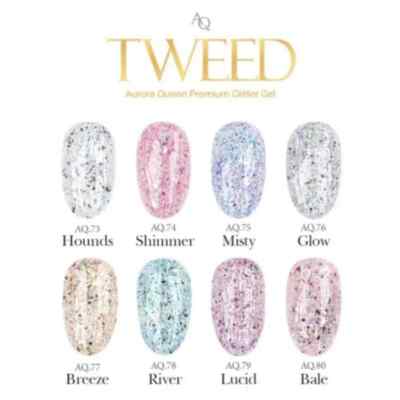 DGEL Aurora Queen Tweed Glitter Gel Nail Polish 9ml 8 Color K-Beauty
