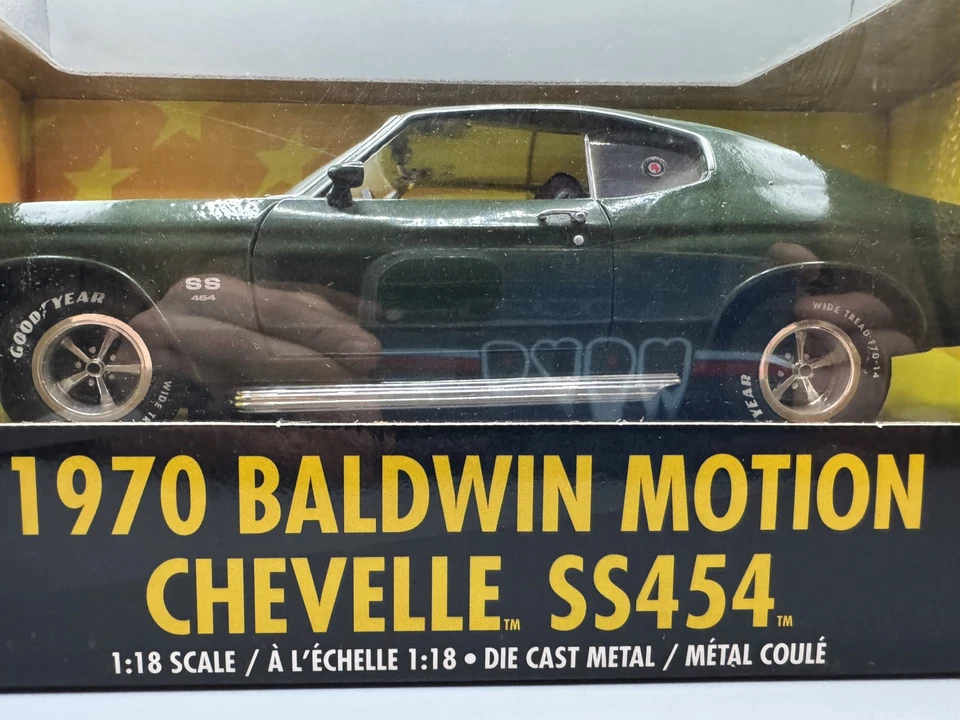 Chevrolet Chevelle SS454 (Baldwin Motion) 1970 American Muscle ERTL 1:18 rara - Immagine 3 di 4