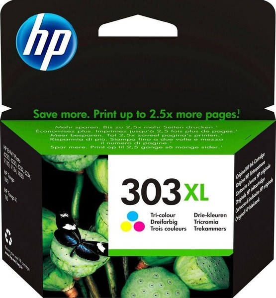 HP 303XL Original Druckerpatrone Farbe T6N03AE 3-Farbig Cyan Magenta Gelb Neu-image