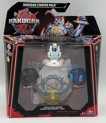 Bakugan Starter Pack Mantid Titanium Dragonoid Trox