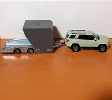 HOT WHEELS Premium '18 TOYOTA 4RUNNER + TRAILER (Team Transport) #72