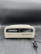 Tested Vtg Soundesign Clock Radio Cassette Player Corded Phone 7553IVY WORKS