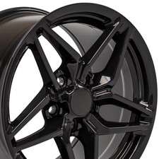 1718 Black Rims Fit Corvette Camaro - C7 Zr1 Style 17x9.518x10.5 1718 Black Rims Fit Corvette Camaro - C7 Zr1 Style 17x9.518x10.5