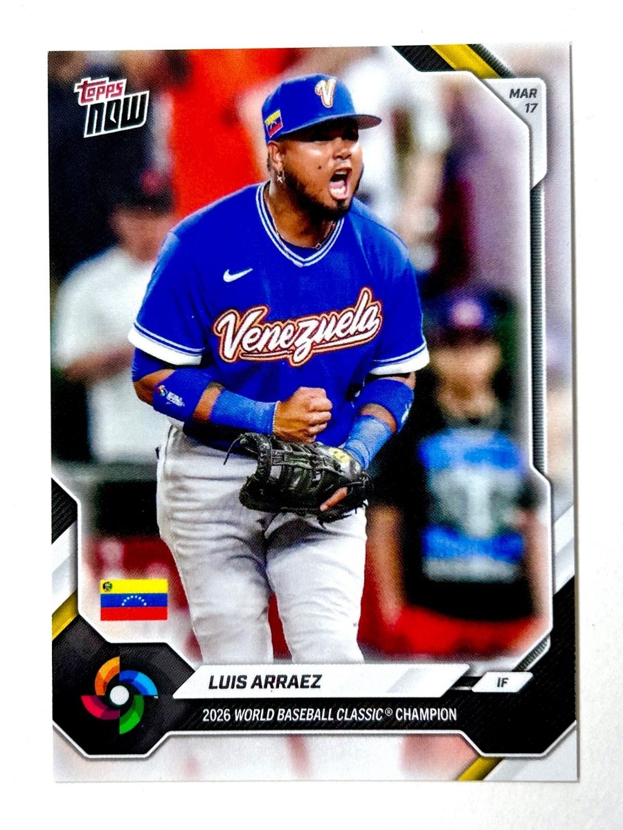 2026 Topps Now TEAM VENEZUELA World Baseball Championship Set U