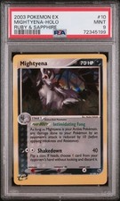 2003 POKEMON EX RUBY & SAPPHIRE #10 MIGHTYENA-HOLO PSA 9 on eBay