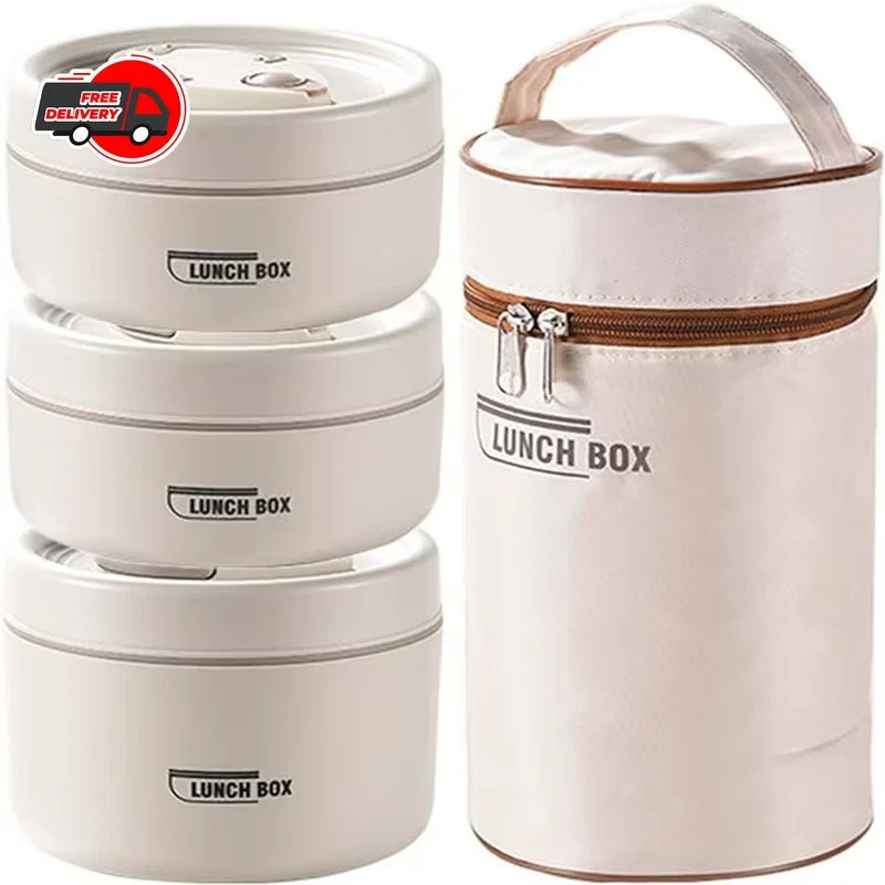Stackable Food Container Portable For Adults Kids