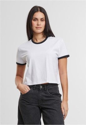 Damen Retro Crop T-Shirt | Urban Classics | TB7492