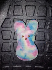 Easter Peeps Marshmallow Bunny Plush 6" Rabbit Tie Dye Multicolor Stuffed Animal