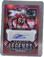 2022 Absolute Legends Patrick Willis Autograph /50