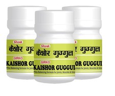 Kaishore Guggulu 50 Tablets Pack 3 Ayurvedic