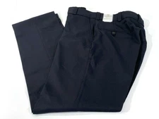 NWOT 36x32 FLYING CROSS MENS POLYESTER GABARDINE PANTS 3900 LAPD NAVY 36x32