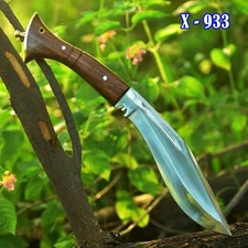 DAMASCUS Fixed Blade BOWIE Hunting Tactical Knife GURKHA KUKRI Nepal