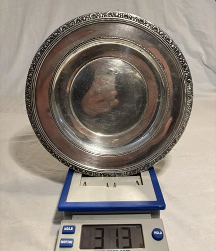 Reed & Barton Sterling 10.75" Serving Tray X479 313g *RARE 10 3/4 Size*