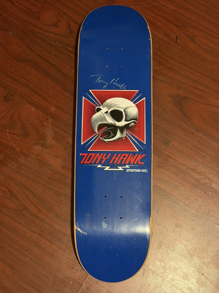 Tony Hawk サイン入り スケートボード VINTAGE SIGNED Tony Hawk Birdhouse Projects 90s Skull Skateboard