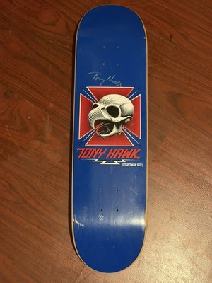 VINTAGE SIGNED Tony Hawk Birdhouse Projects 90s Skull Skateboard