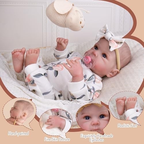 Reborn Baby Dolls Silicone Full Body 20 Inch Waterproof Realistic Newborn Baby