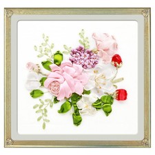 Band-Stickerei-Sets DIY-Blumen-Malset Mit Gestempeltem Kreuzstich