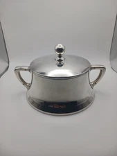 Antique Art Krupp Berndorf Alpacca-Silber 1 Art Deco Sugar Bowl 1891-1927 Mark