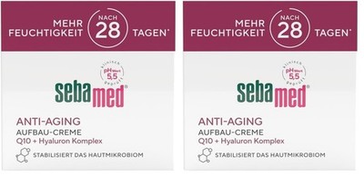 SEBAMED Anti-Aging Aufbau-Creme für Männer und Frauen, 50 ml (2er Pack), Weiß 