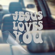 - Christian CarVinyl Decal Bumper Sticker for Car, Wall, Window Color: Silver