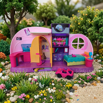 POLLY POCKET FRY98 GO TINY! ROOM PLAYSET / MATTEL 2018